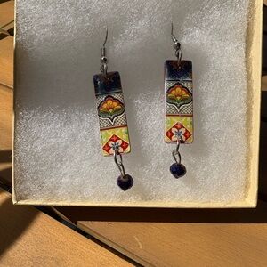 Colorful Floral Earrings